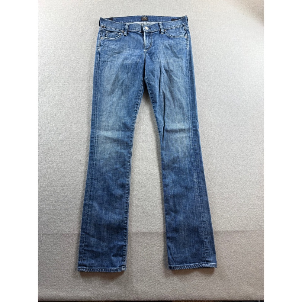 Citizens of Humanity Ava Straight Leg Jeans Women 30 Blue Low Rise Stretch 32x33